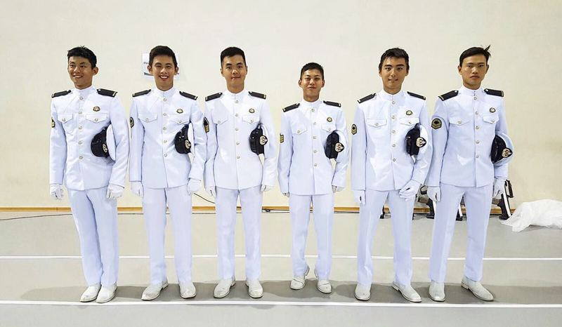 Naval Diving Unit Guard of Honour contingent