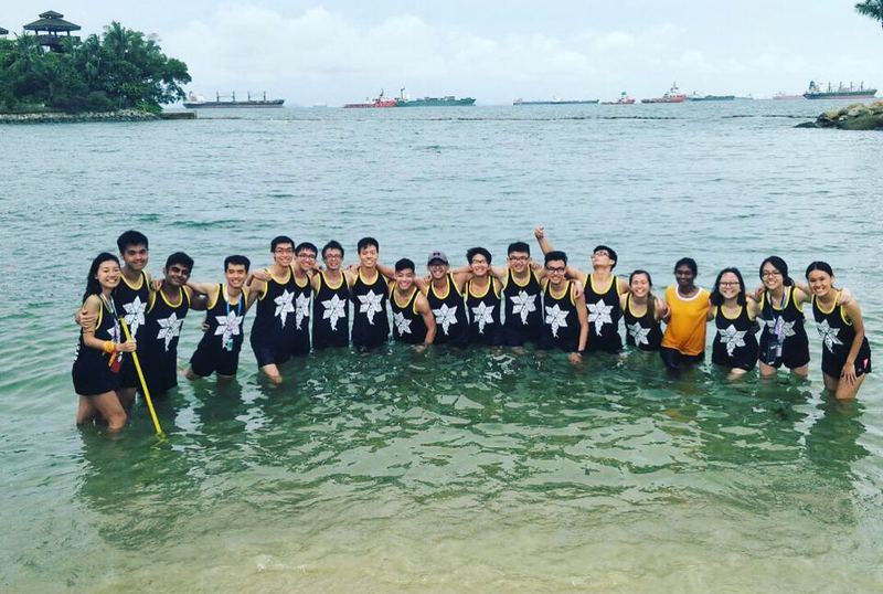 GAMORA orientation group at the beach