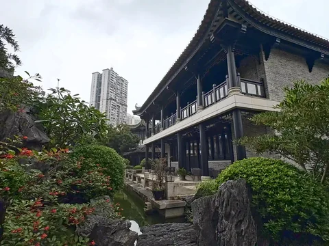 Traditional courtyard building at the Cantonese Opera Museum