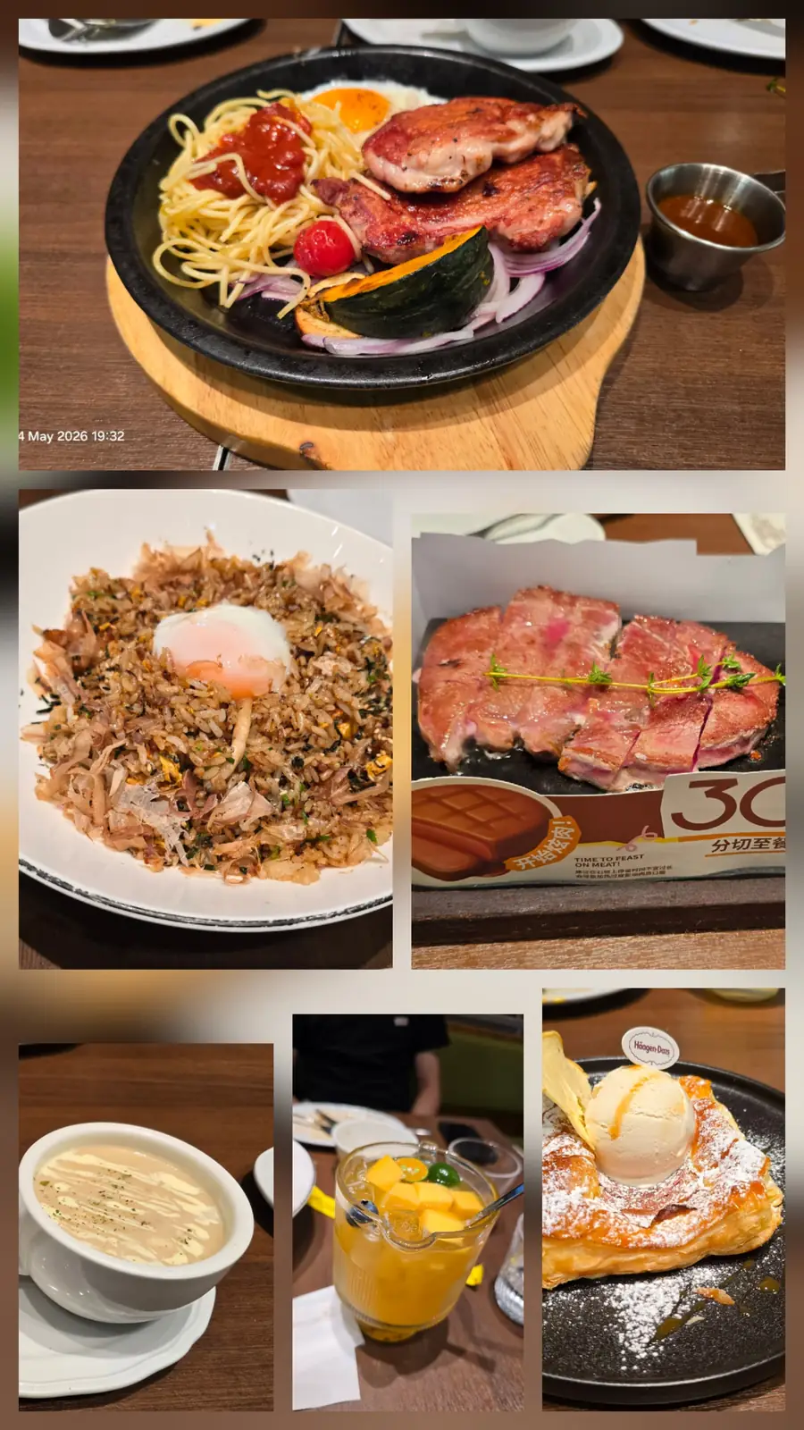 Dinner dishes at Kapeng Western Restaurant near Canton Tower