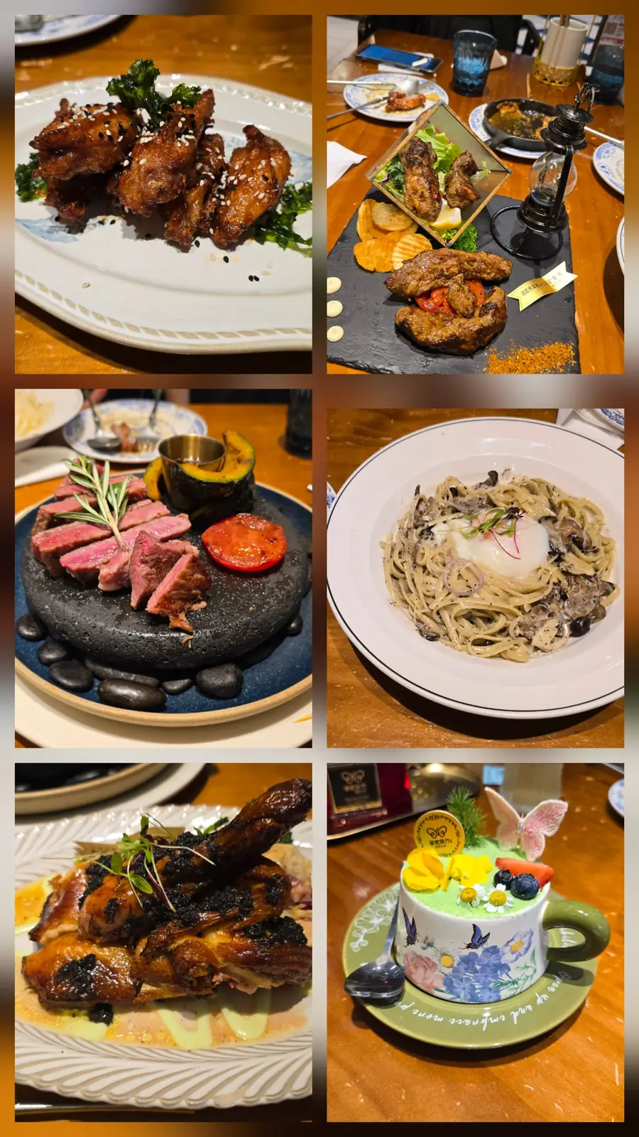 Lunch dishes at Secret Trip Western Restaurant