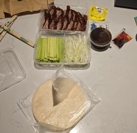 Beijing roast duck delivered through Meituan
